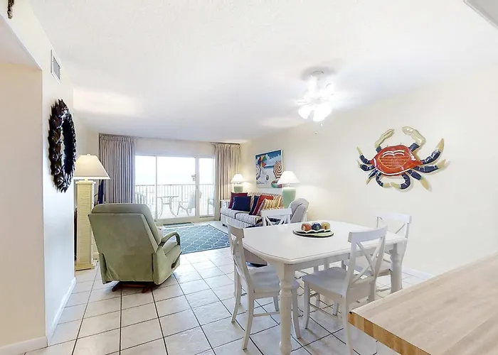 Holiday home Sunny Gulf-front With Private Balcony Shared Outdoor Pool Great Views Gulf Shores